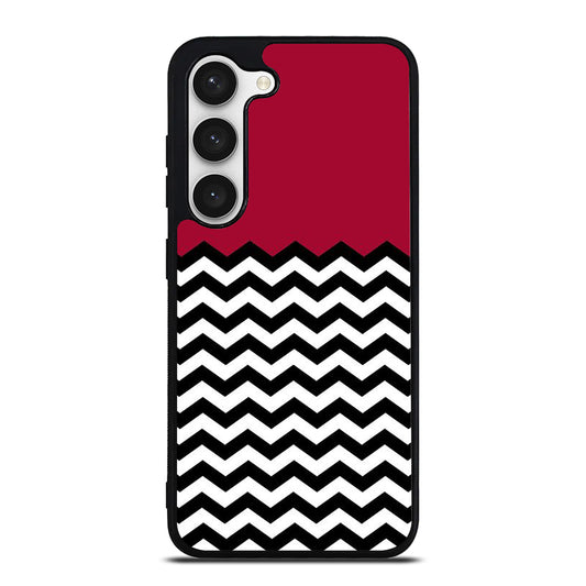 COLORBLOCK DARK RED CHEVRON 1 Samsung Galaxy S23 Case Cover