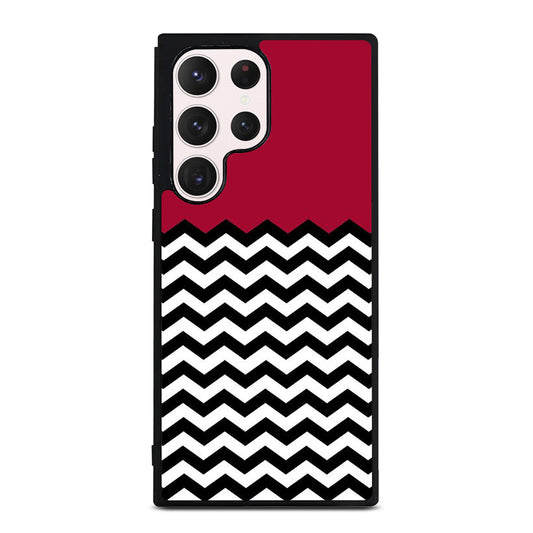 COLORBLOCK DARK RED CHEVRON 1 Samsung Galaxy S23 Ultra Case Cover