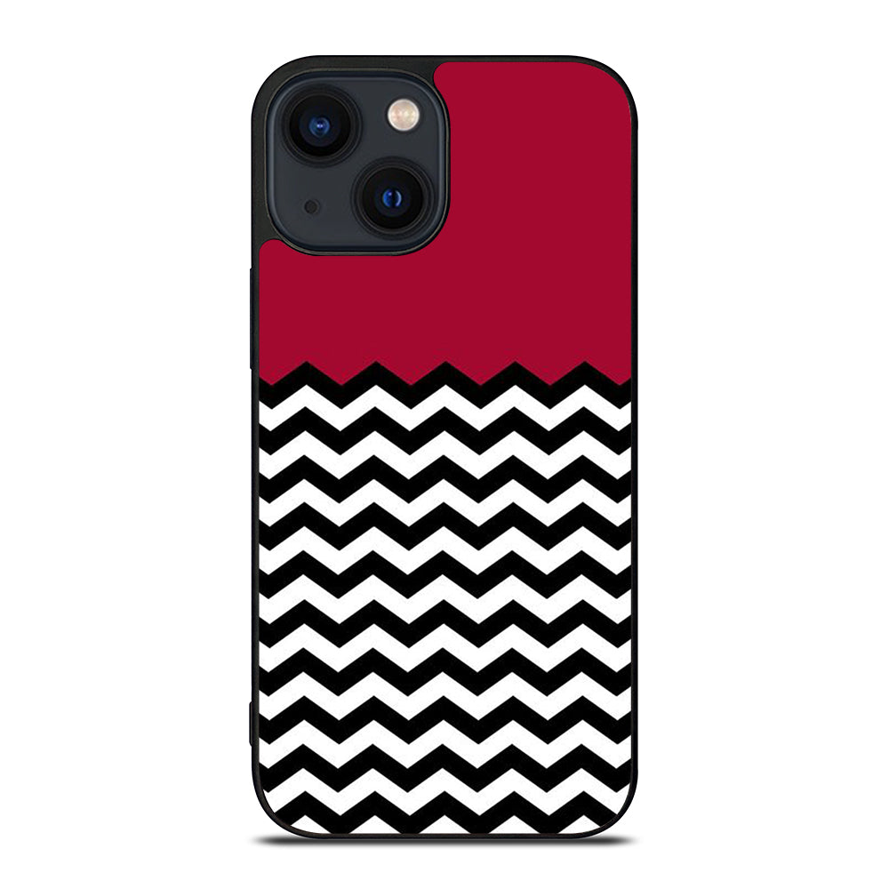 COLORBLOCK DARK RED CHEVRON 1 iPhone 14 Plus Case Cover