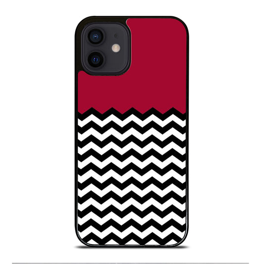 COLORBLOCK DARK RED CHEVRON 1 iPhone 12 Mini Case Cover