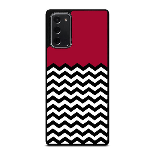 COLORBLOCK DARK RED CHEVRON 1 Samsung Galaxy Note 20 Case Cover