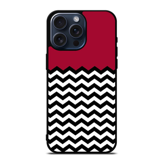 COLORBLOCK DARK RED CHEVRON 1 iPhone 15 Pro Max Case Cover