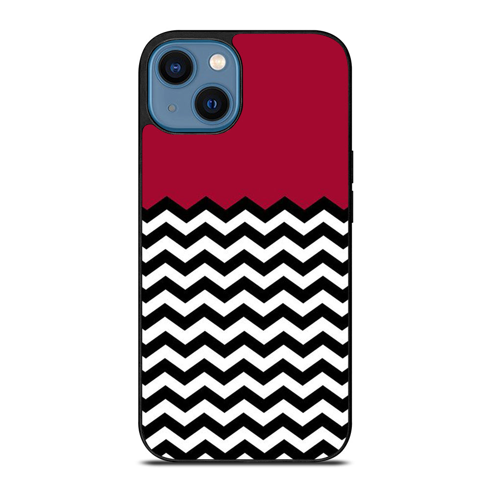 COLORBLOCK DARK RED CHEVRON 1 iPhone 14 Case Cover