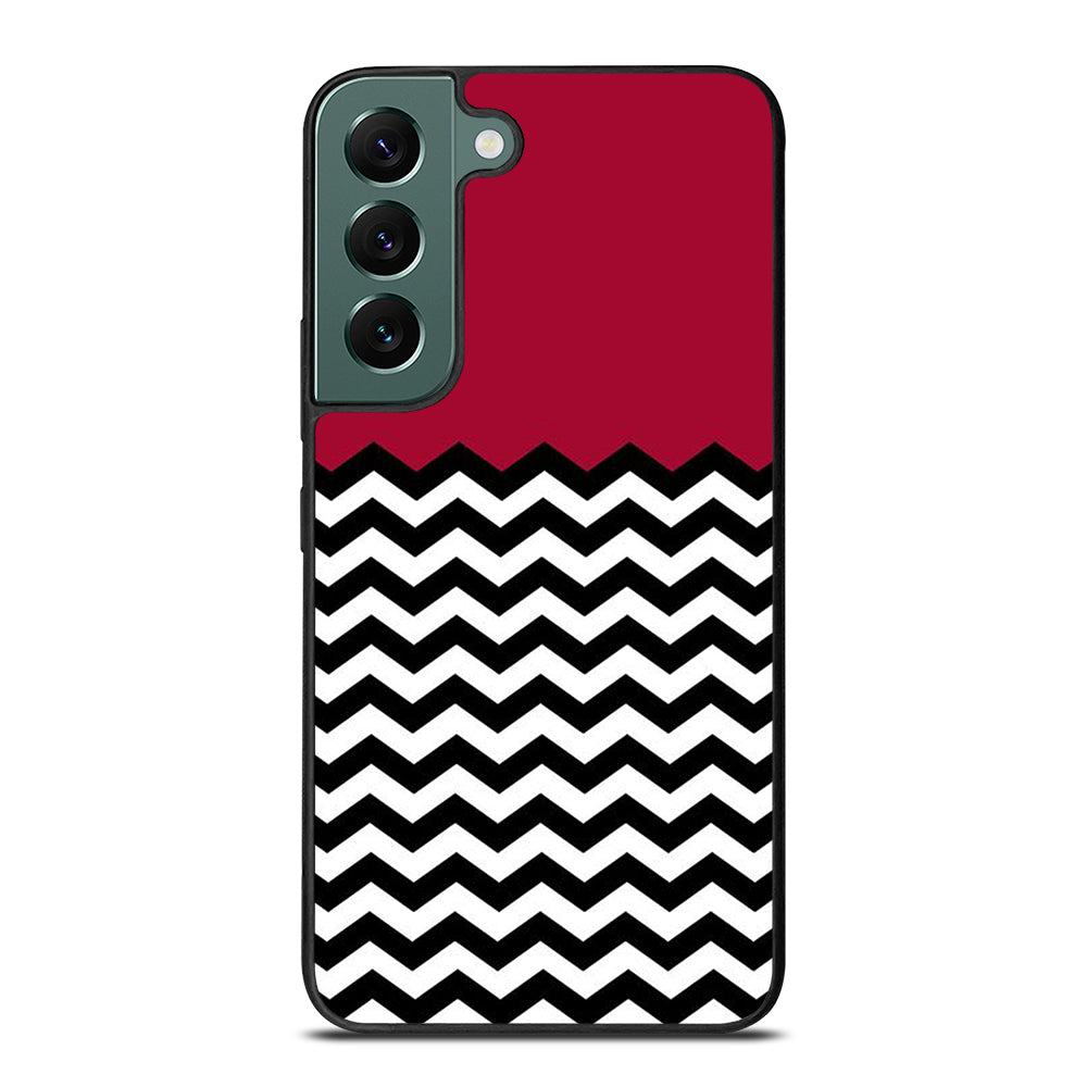 COLORBLOCK DARK RED CHEVRON 1 Samsung Galaxy S22 Case Cover