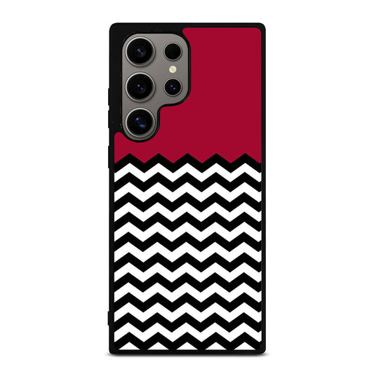 COLORBLOCK DARK RED CHEVRON 1 Samsung Galaxy S24 Ultra Case Cover
