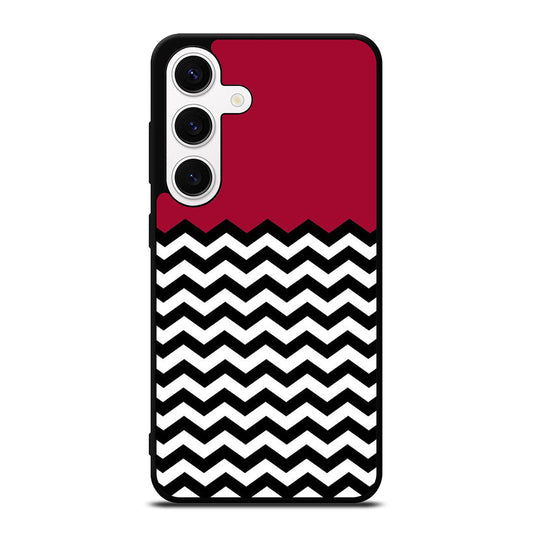 COLORBLOCK DARK RED CHEVRON 1 Samsung Galaxy S24 Case Cover