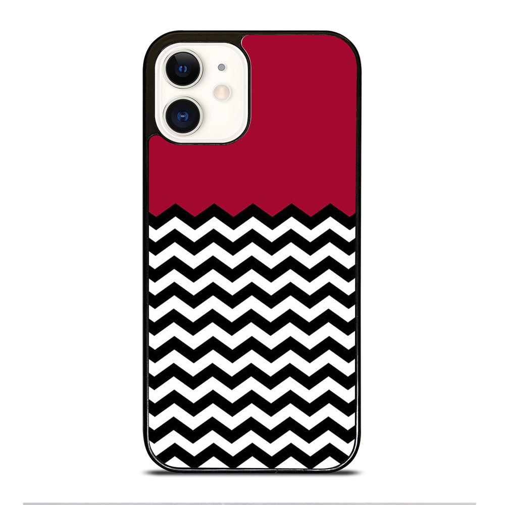 COLORBLOCK DARK RED CHEVRON 1 iPhone 12 Case Cover