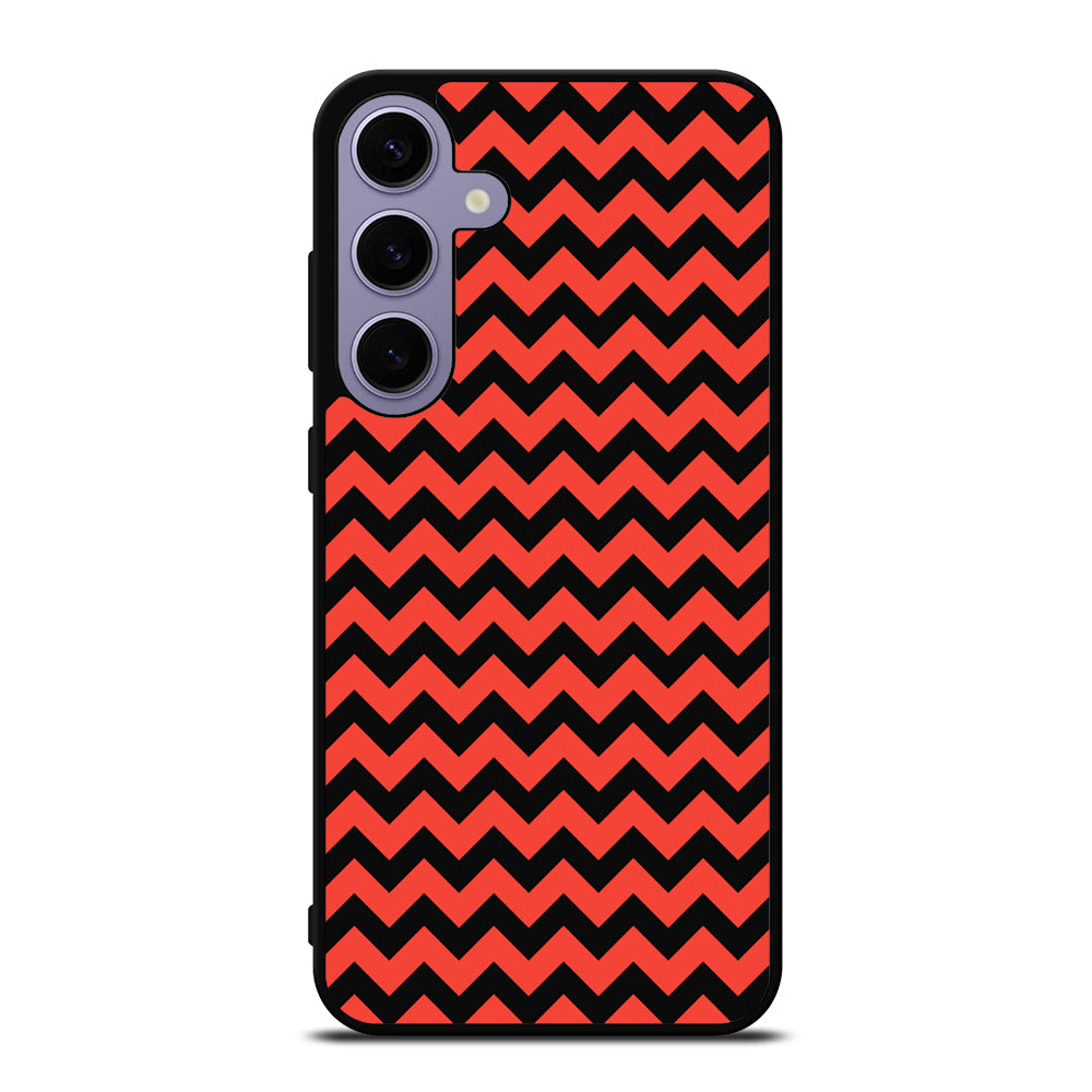 COLORBLOCK DARK RED CHEVRON 2 Samsung Galaxy S24 Plus Case Cover