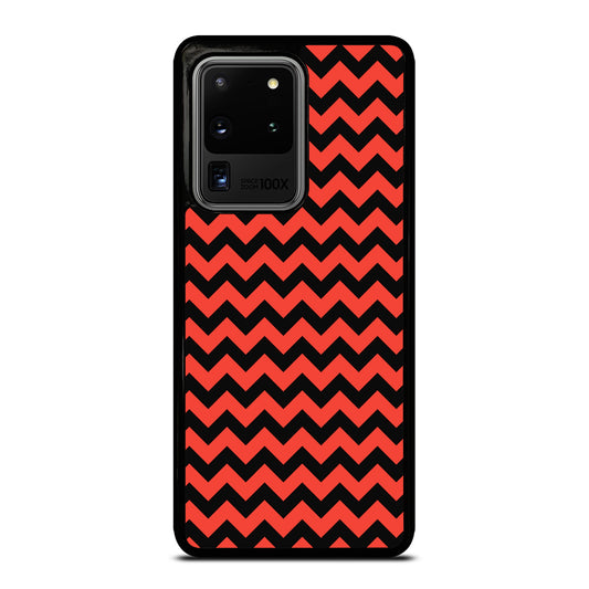 COLORBLOCK DARK RED CHEVRON 2 Samsung Galaxy S20 Ultra Case Cover