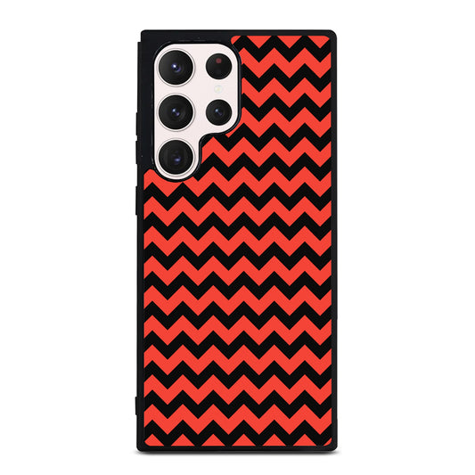 COLORBLOCK DARK RED CHEVRON 2 Samsung Galaxy S23 Ultra Case Cover