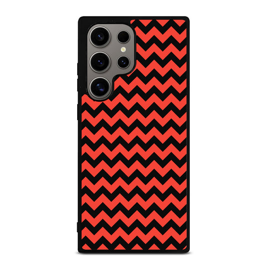 COLORBLOCK DARK RED CHEVRON 2 Samsung Galaxy S24 Ultra Case Cover