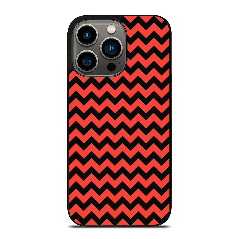 COLORBLOCK DARK RED CHEVRON 2 iPhone 13 Pro Case Cover
