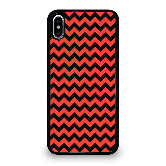 COLORBLOCK DARK RED CHEVRON 2 iPhone XS Max Case Cover