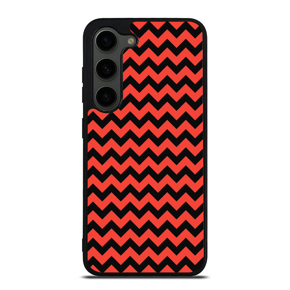 COLORBLOCK DARK RED CHEVRON 2 Samsung Galaxy S23 Plus Case Cover
