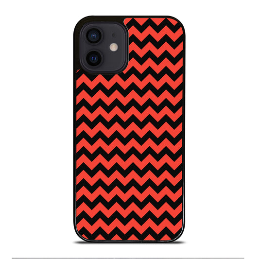 COLORBLOCK DARK RED CHEVRON 2 iPhone 12 Mini Case Cover