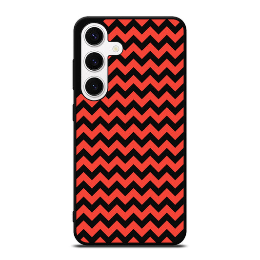 COLORBLOCK DARK RED CHEVRON 2 Samsung Galaxy S24 Case Cover