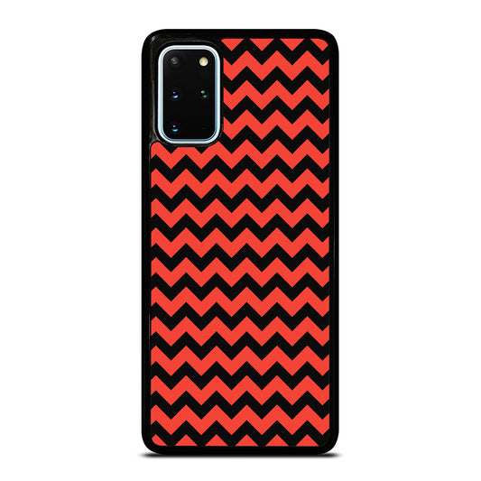 COLORBLOCK DARK RED CHEVRON 2 Samsung Galaxy S20 Plus Case Cover