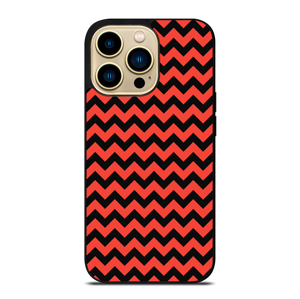 COLORBLOCK DARK RED CHEVRON 2 iPhone 14 Pro Max Case Cover