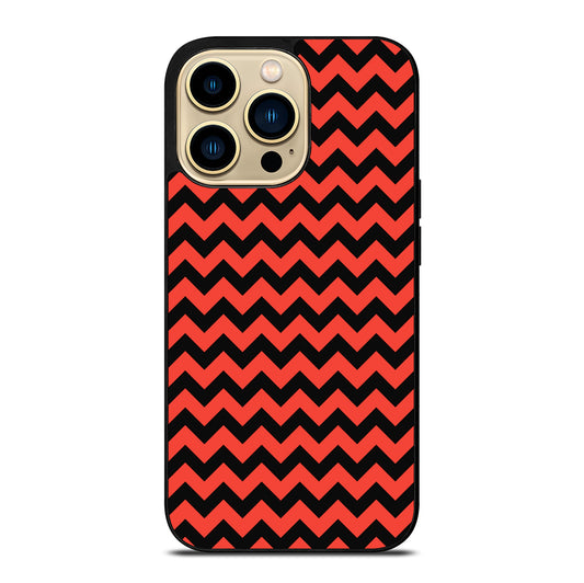 COLORBLOCK DARK RED CHEVRON 2 iPhone 14 Pro Max Case Cover
