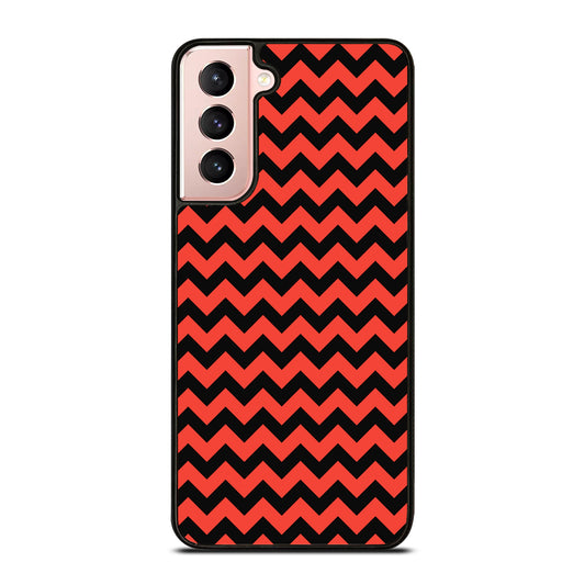 COLORBLOCK DARK RED CHEVRON 2 Samsung Galaxy S21 Case Cover