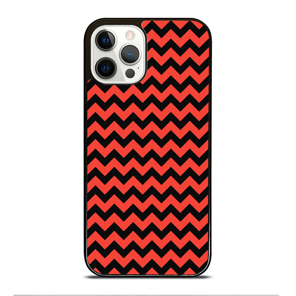 COLORBLOCK DARK RED CHEVRON 2 iPhone 12 Pro Case Cover
