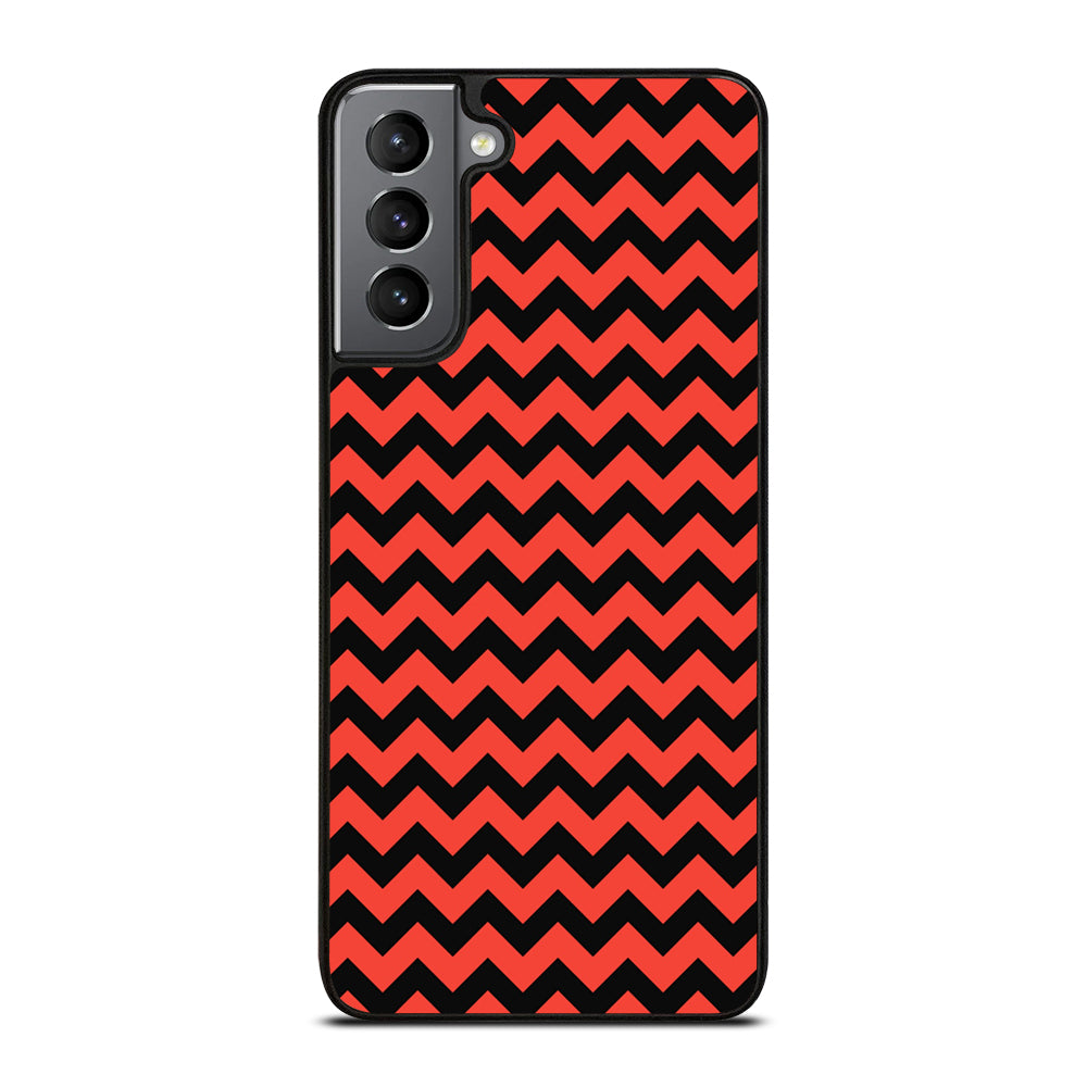 COLORBLOCK DARK RED CHEVRON 2 Samsung Galaxy S21 Plus Case Cover
