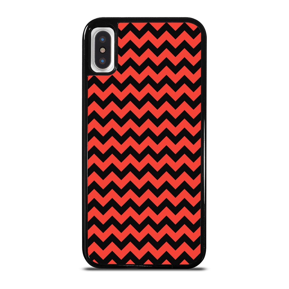 COLORBLOCK DARK RED CHEVRON 2 iPhone X / XS Case Cover