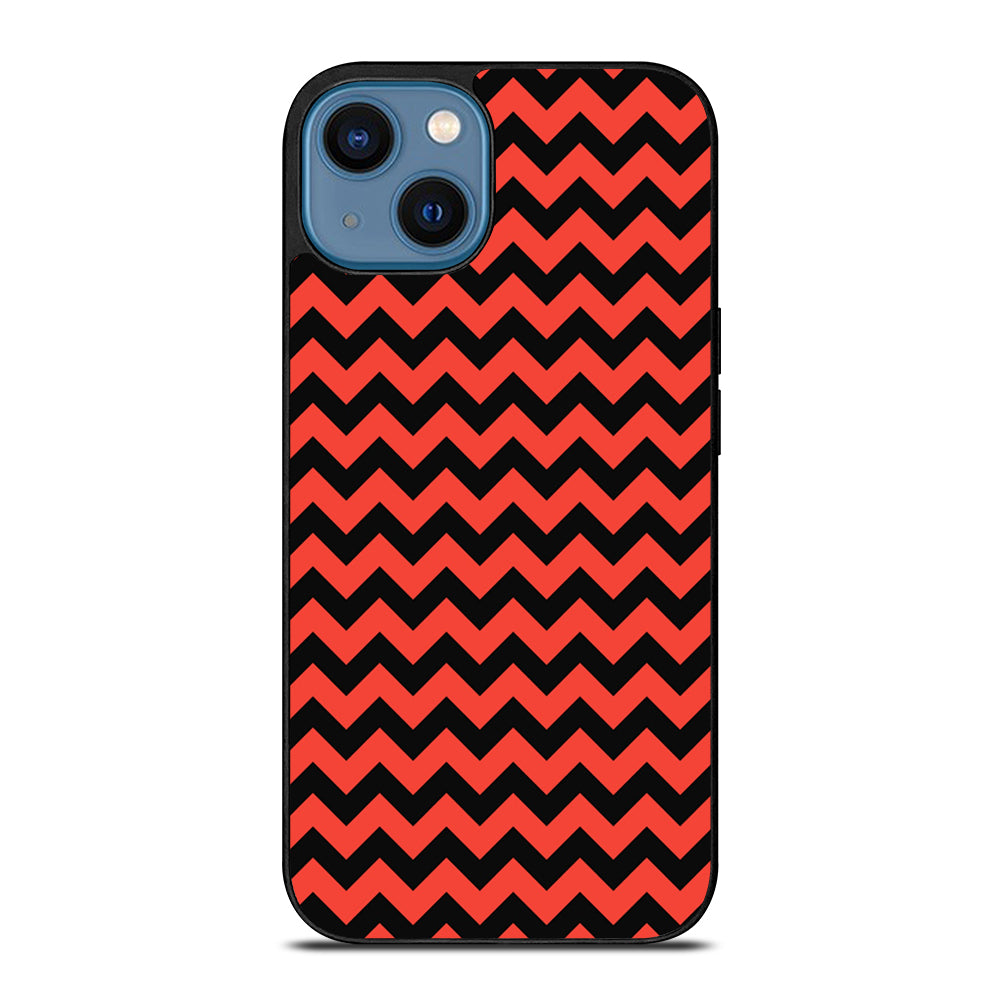 COLORBLOCK DARK RED CHEVRON 2 iPhone 14 Case Cover