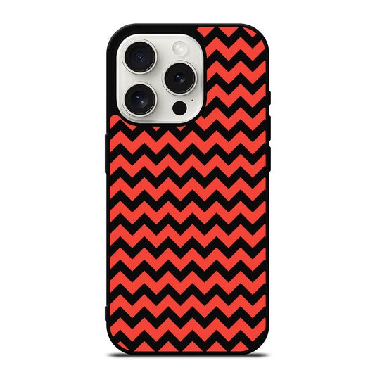 COLORBLOCK DARK RED CHEVRON 2 iPhone 15 Pro Case Cover