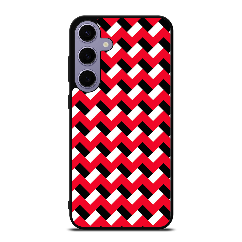 COLORBLOCK DARK RED CHEVRON 3 Samsung Galaxy S24 Plus Case Cover