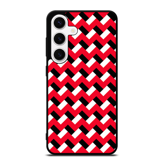 COLORBLOCK DARK RED CHEVRON 3 Samsung Galaxy S24 Case Cover