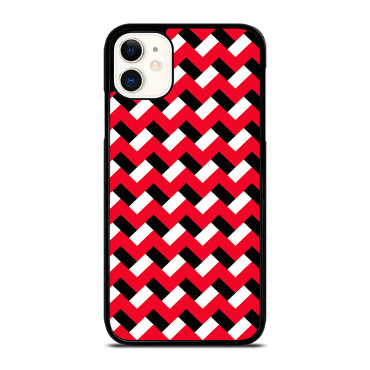 COLORBLOCK DARK RED CHEVRON 3 iPhone 11 Case Cover
