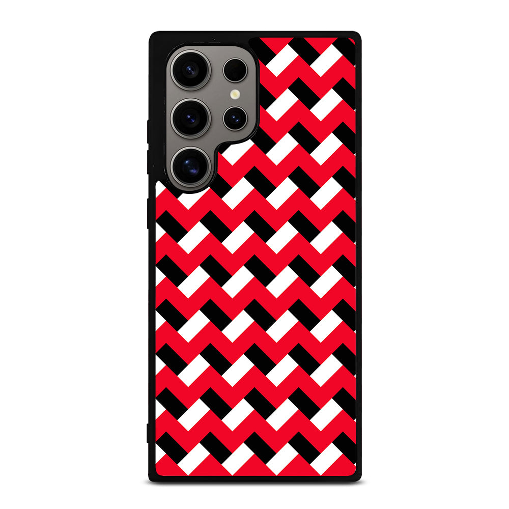 COLORBLOCK DARK RED CHEVRON 3 Samsung Galaxy S24 Ultra Case Cover