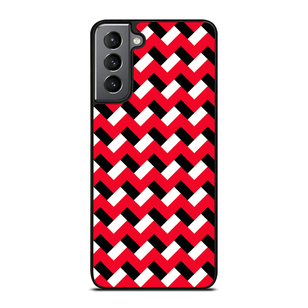 COLORBLOCK DARK RED CHEVRON 3 Samsung Galaxy S21 Plus Case Cover