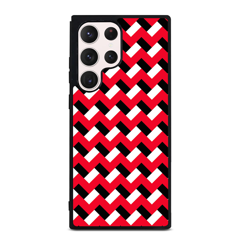 COLORBLOCK DARK RED CHEVRON 3 Samsung Galaxy S23 Ultra Case Cover