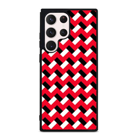 COLORBLOCK DARK RED CHEVRON 3 Samsung Galaxy S23 Ultra Case Cover