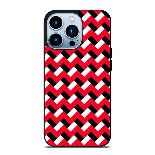 COLORBLOCK DARK RED CHEVRON 3 iPhone 13 Pro Max Case Cover