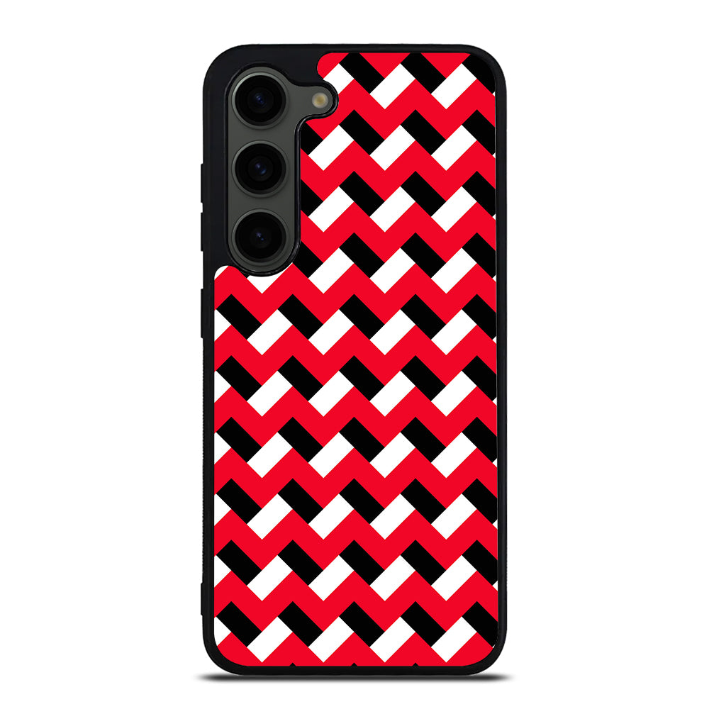 COLORBLOCK DARK RED CHEVRON 3 Samsung Galaxy S23 Plus Case Cover