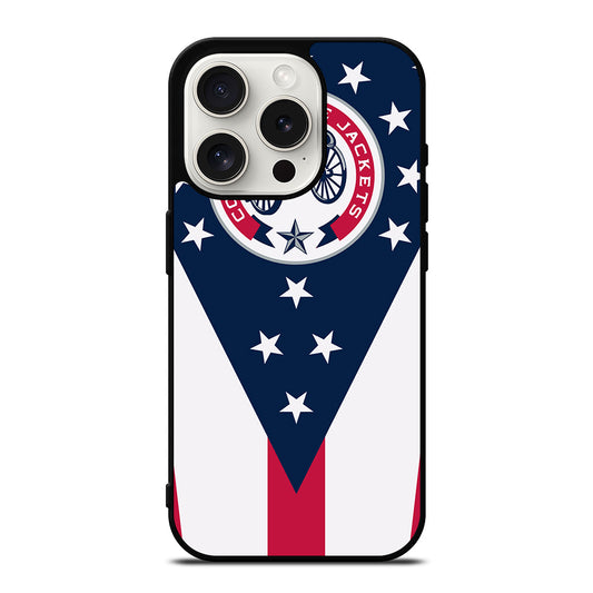 COLUMBUS BLUE JACKETS NHL ICON 2 iPhone 15 Pro Case Cover