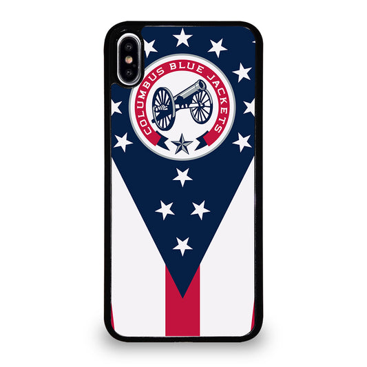 COLUMBUS BLUE JACKETS NHL ICON 2 iPhone XS Max Case Cover