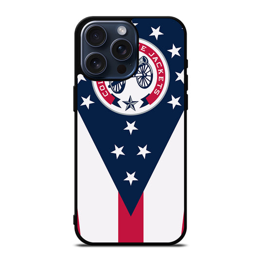 COLUMBUS BLUE JACKETS NHL ICON 2 iPhone 15 Pro Max Case Cover