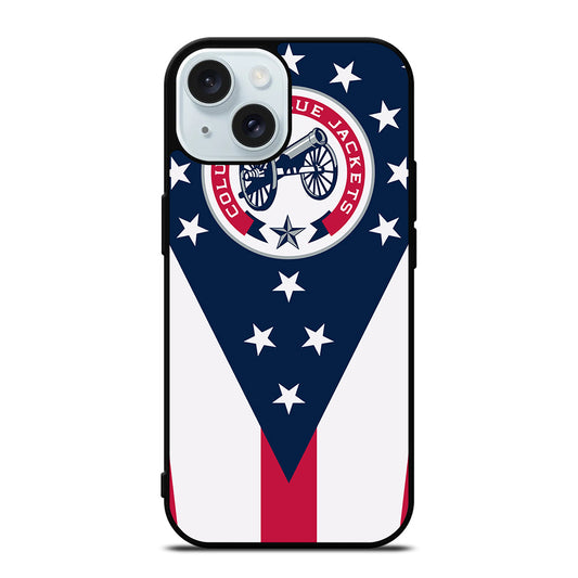 COLUMBUS BLUE JACKETS NHL ICON 2 iPhone 15 Case Cover