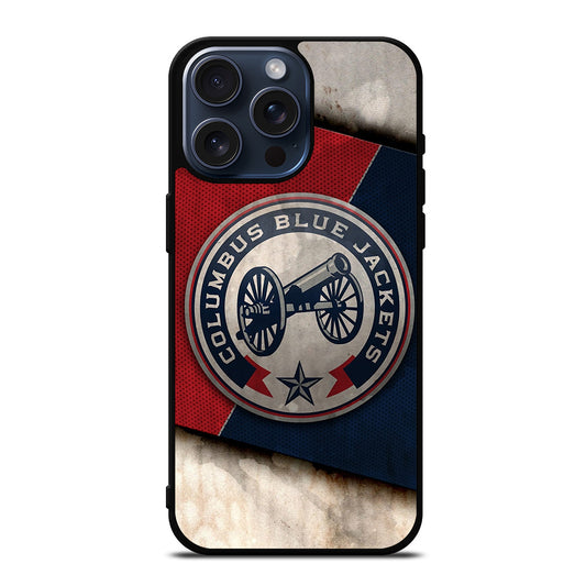 COLUMBUS BLUE JACKETS NHL ICON iPhone 15 Pro Max Case Cover
