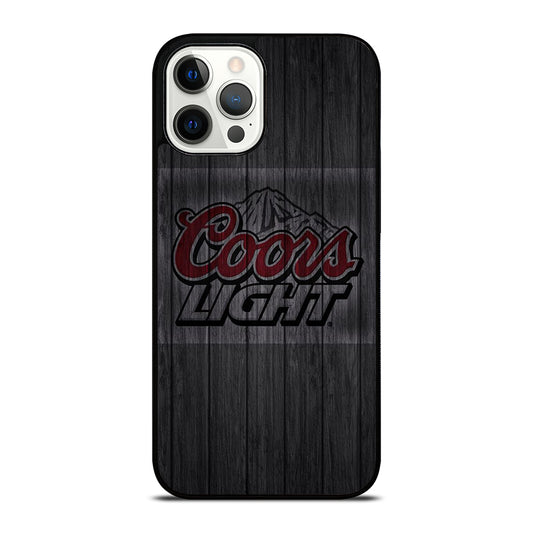 COORS LIGHT BEER WOODEN LOGO iPhone 12 Pro Max Case Cover