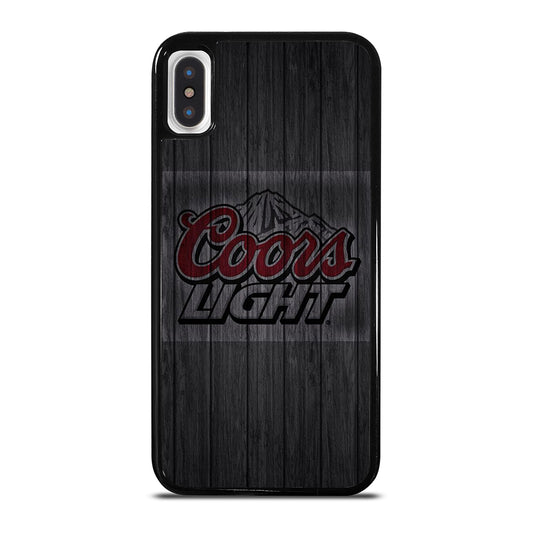 COORS LIGHT BEER WOODEN LOGO iPhone X / XS Case Cover