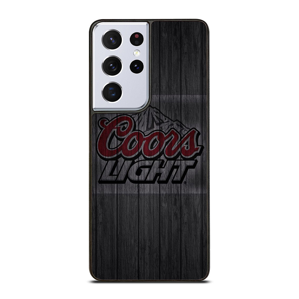 COORS LIGHT BEER WOODEN LOGO Samsung Galaxy S21 Ultra Case Cover