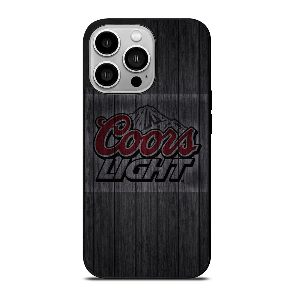 COORS LIGHT BEER WOODEN LOGO iPhone 14 Pro Case Cover