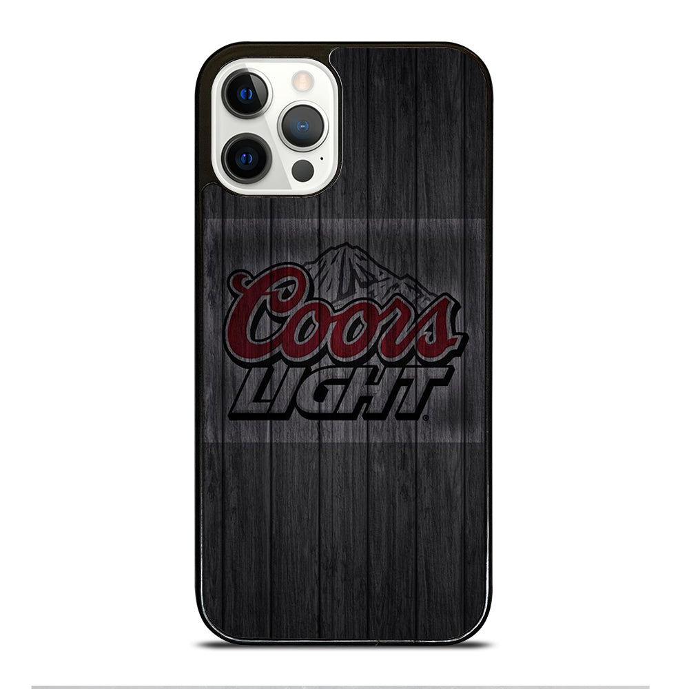 COORS LIGHT BEER WOODEN LOGO iPhone 12 Pro Case Cover