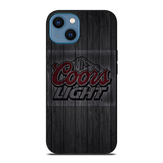 COORS LIGHT BEER WOODEN LOGO iPhone 14 Case Cover