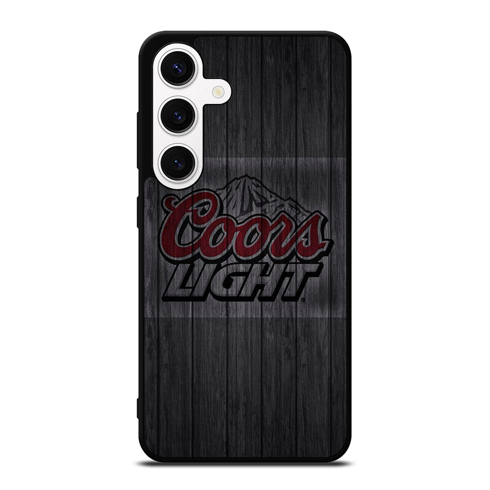 COORS LIGHT BEER WOODEN LOGO Samsung Galaxy S24 Case Cover
